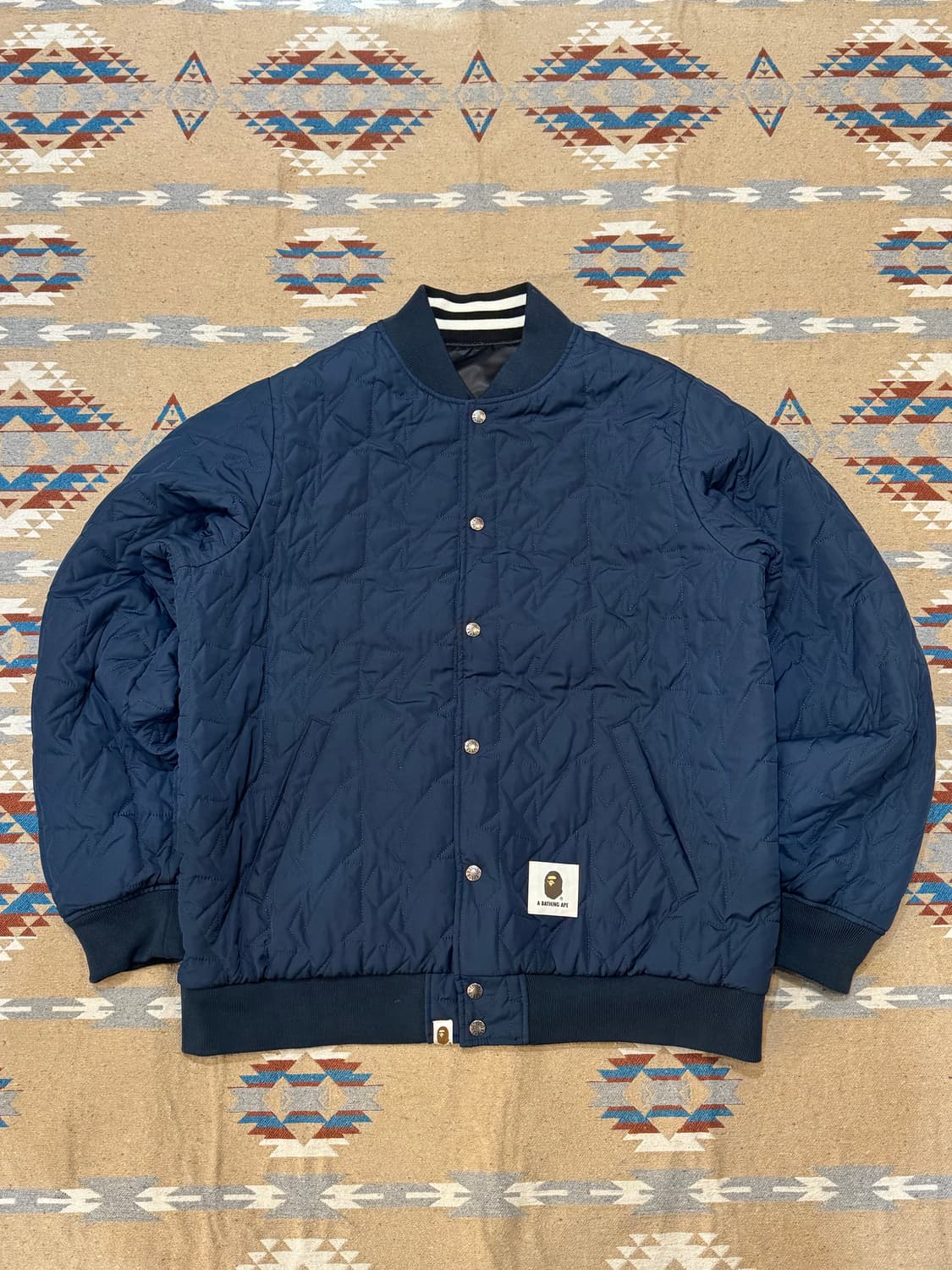 [XXXL] 베이프 리버시블 바시티 자켓 블랙 상품이미지8