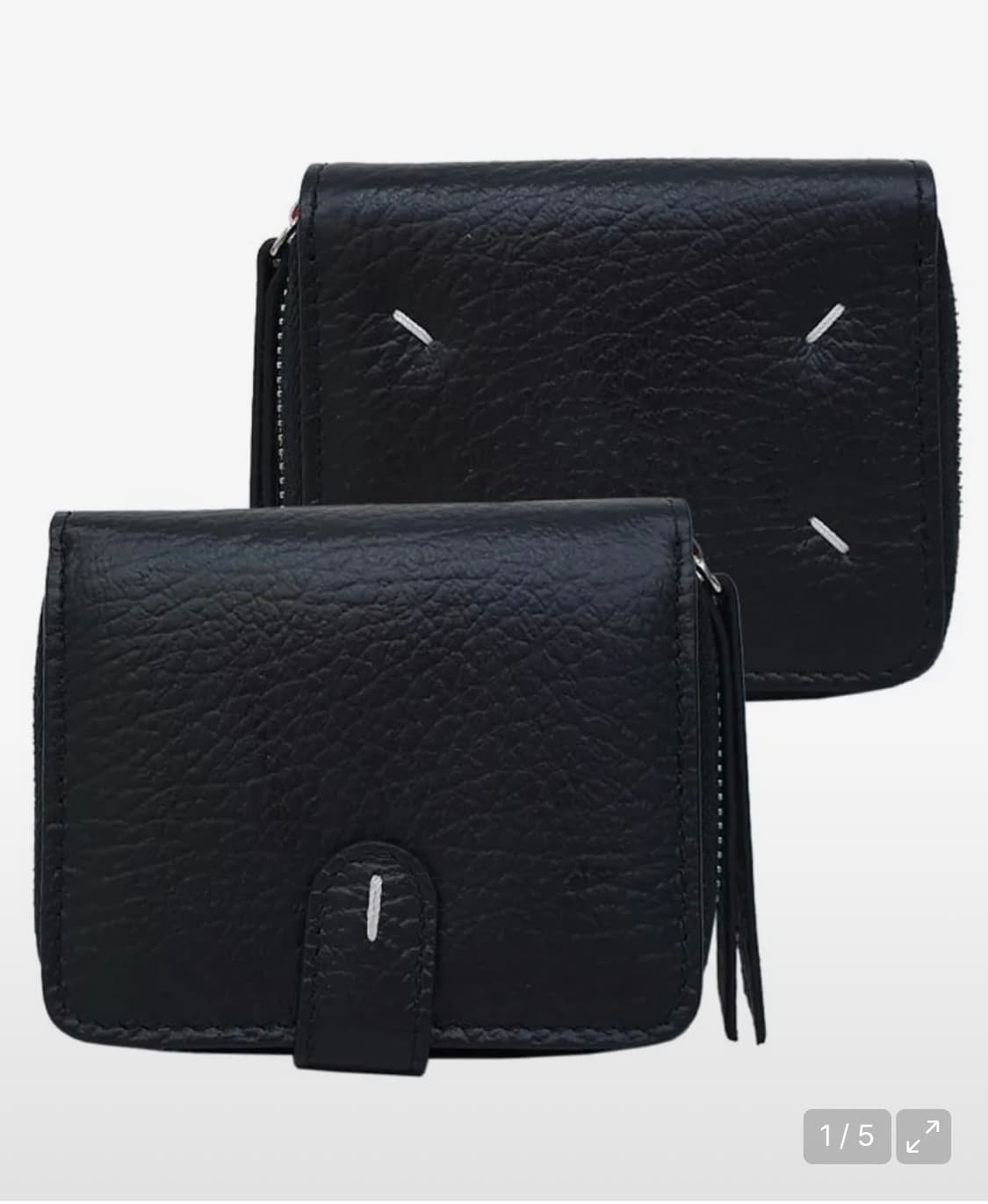 마르지엘라 스티치 블랙동전 카드지갑  상품이미지1