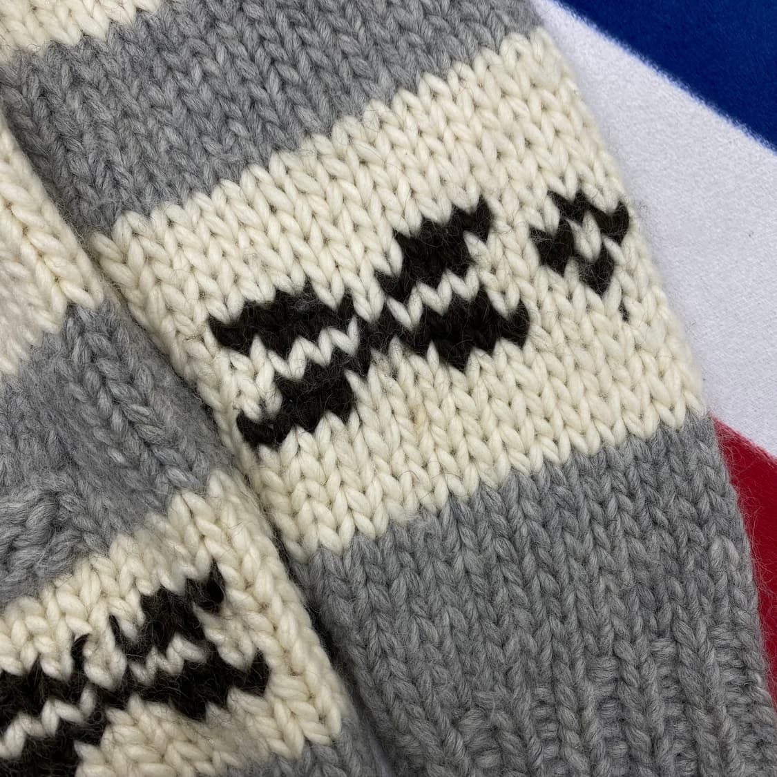 빈티지 헤비울 코위찬 실측S-M 상품이미지5