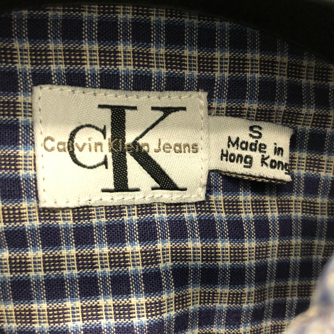 ck 캘빈클라인 홍콩판 웨스턴 깅엄셔츠 S 90-95 상품이미지5