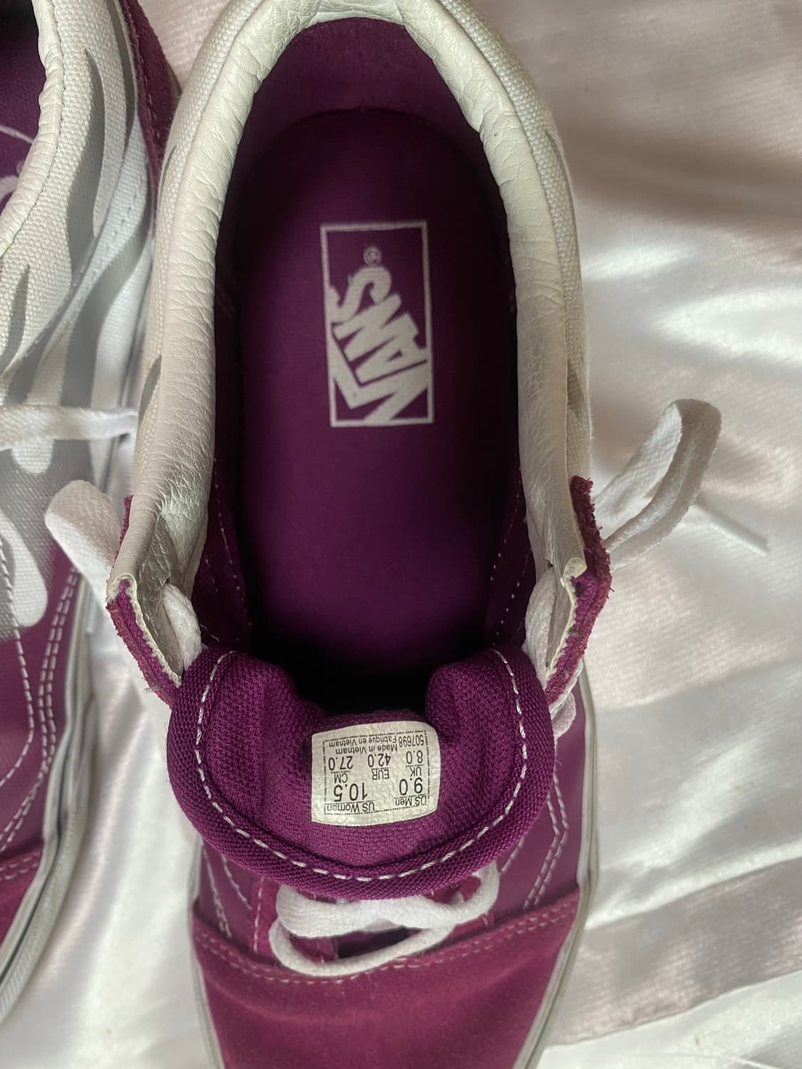 반스) 올드스쿨 퍼플 실버 플레임 270 상품이미지2