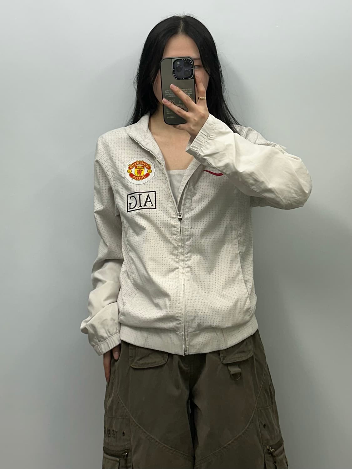 나이키 00s 맨유 화이트 트랙탑 바람막이 상품이미지1