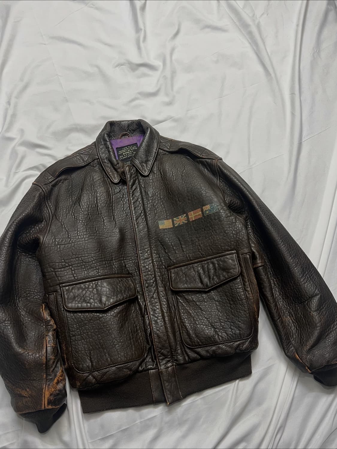 아비렉스 A-2 가죽자켓 상품이미지7