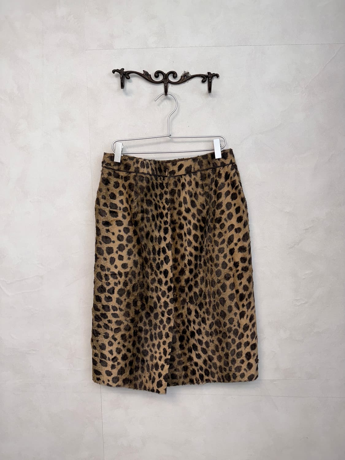 Brown leopard fur jk/sk setup 상품이미지10