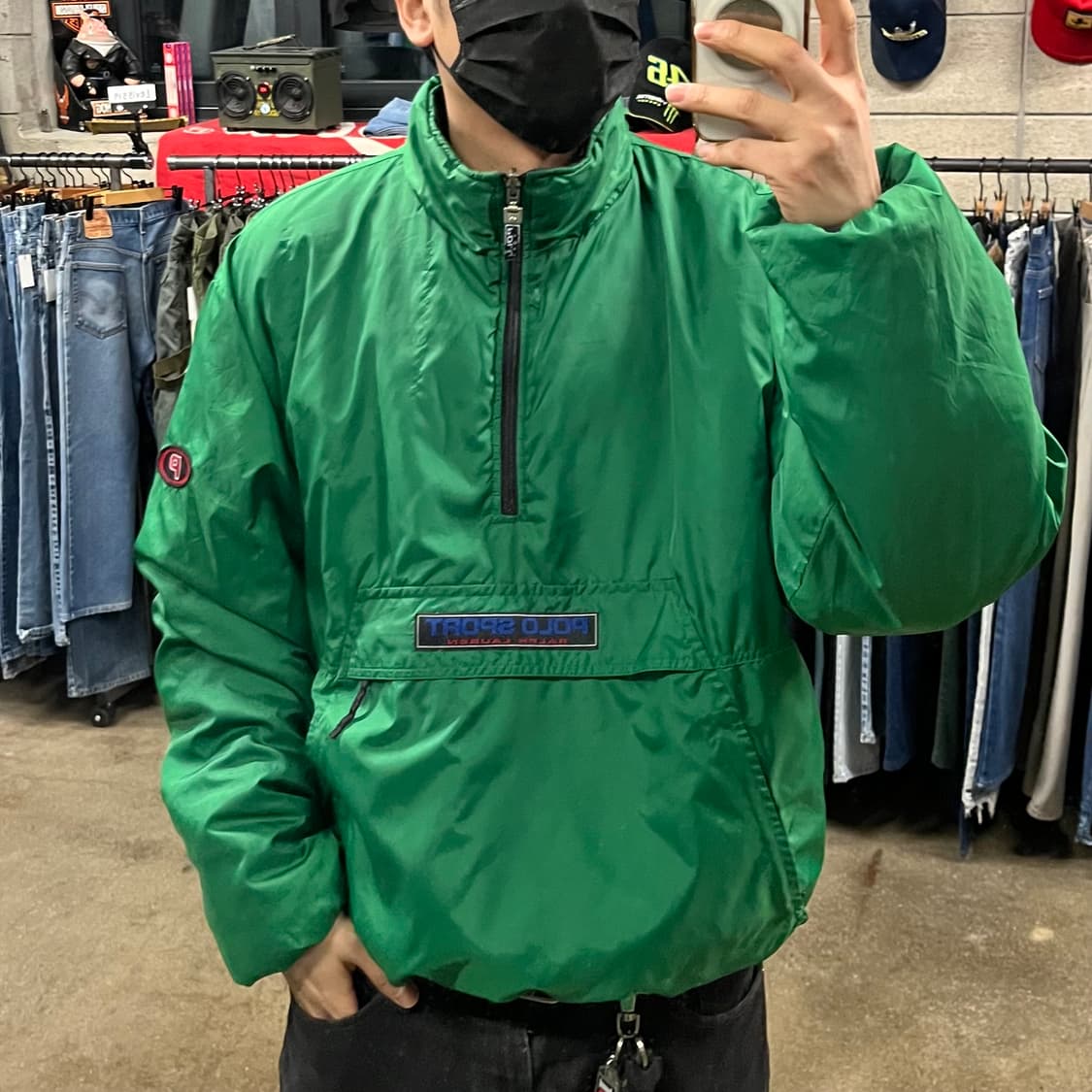 90s 폴로스포츠 리버시블 패딩 자켓 (110) 상품이미지9