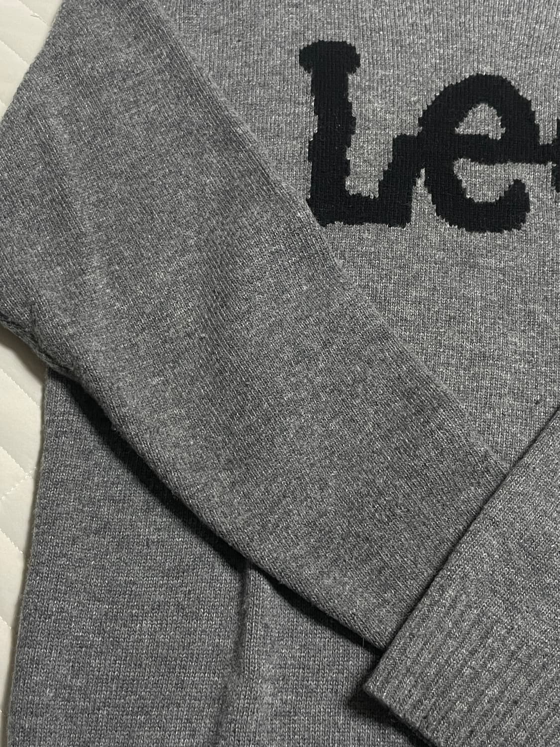 리 Lee 빅 트위치 로고 니트 그레이 상품이미지3