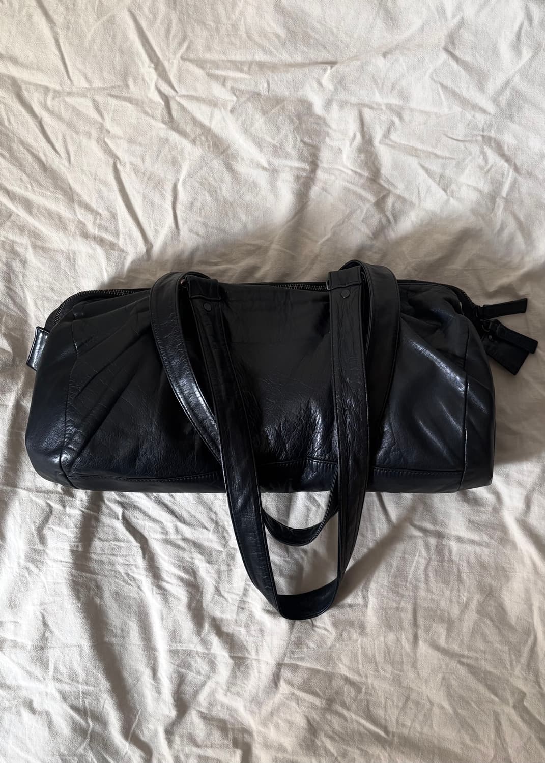 요지야마모토 레더 더플백 상품이미지1