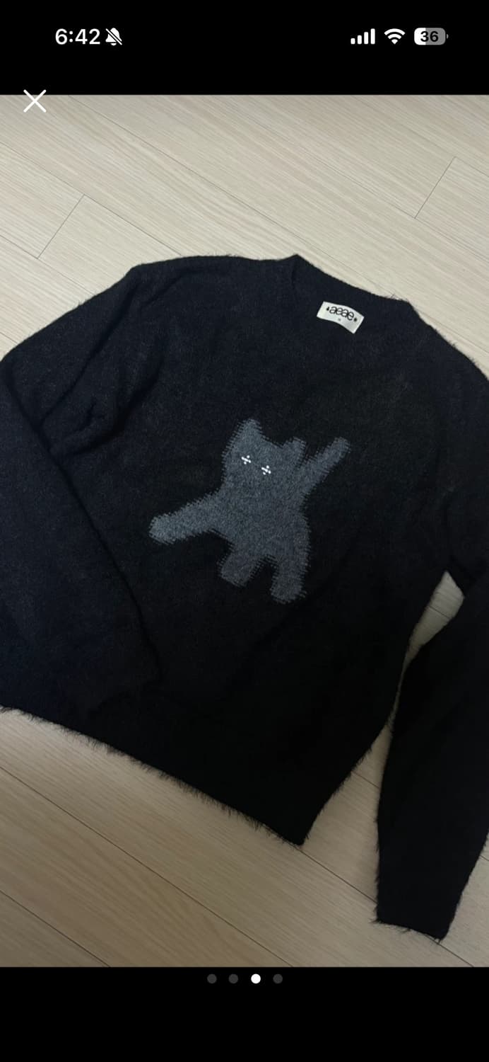 에이이에이이 캣 앙고라 니트 aeae Flashed Cats Angora 상품이미지3