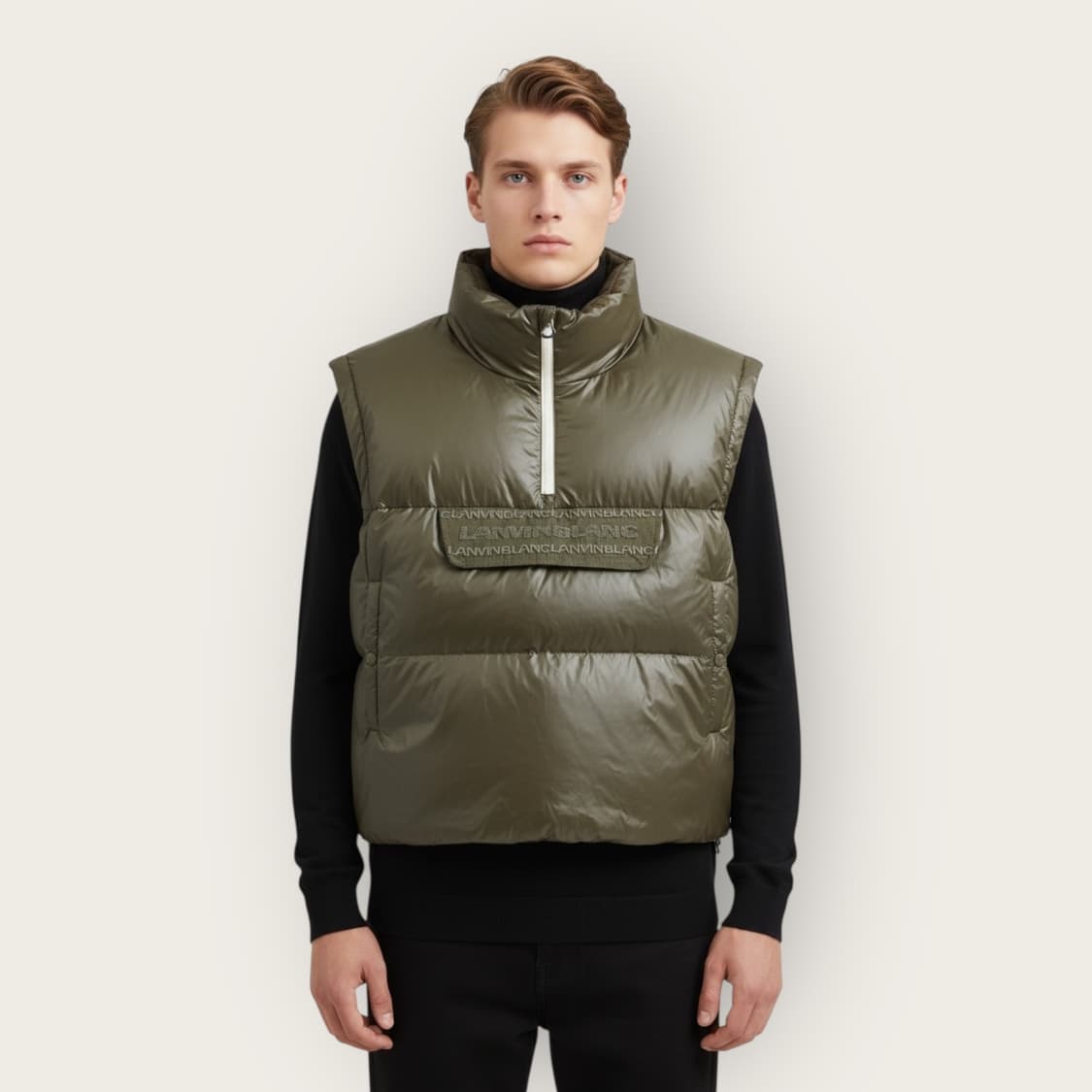 S/ 랑방 22FW 구스다운 베스트 하프집업 상품이미지1