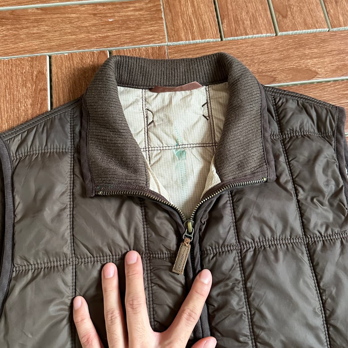 Crocodile thinsulate padded vest  상품이미지4
