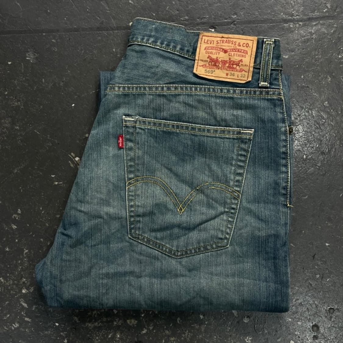 36 리바이스 569 루즈 스트레이트핏 청바지  상품이미지5