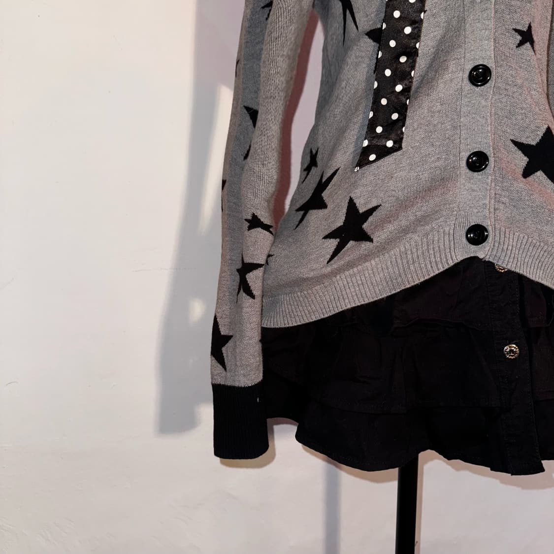 별 패턴 가디건 상품이미지3