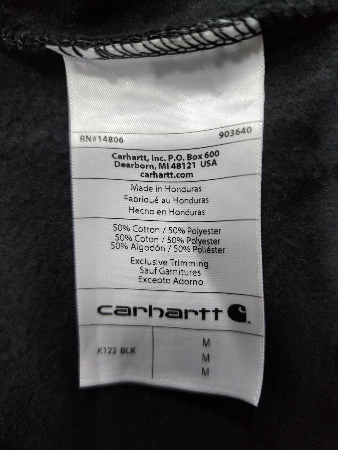 칼하트 루즈핏 미드웨이트 후드집업 M 상품이미지6