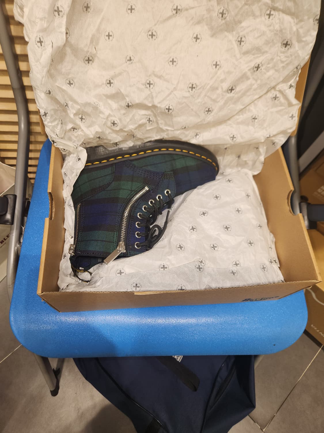 [희귀] 닥터마틴 1460 집 블랙 워치 타탄 (UK4/230) 상품이미지4