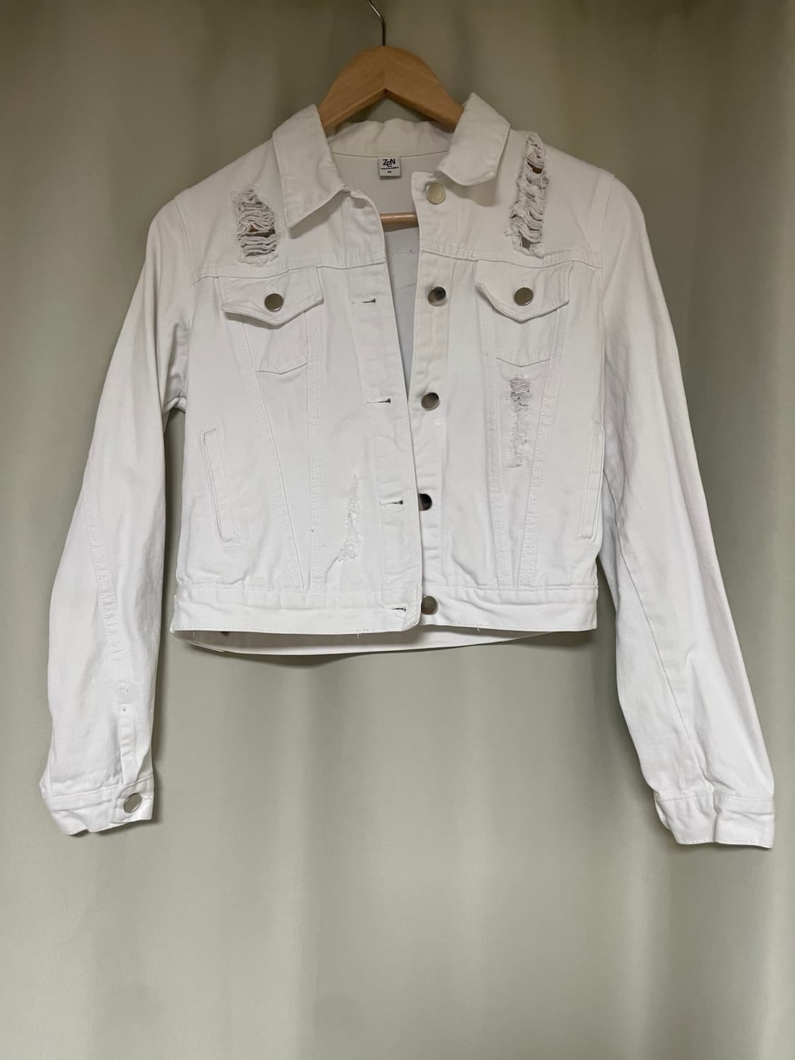 화이트 코튼자켓 상품이미지1