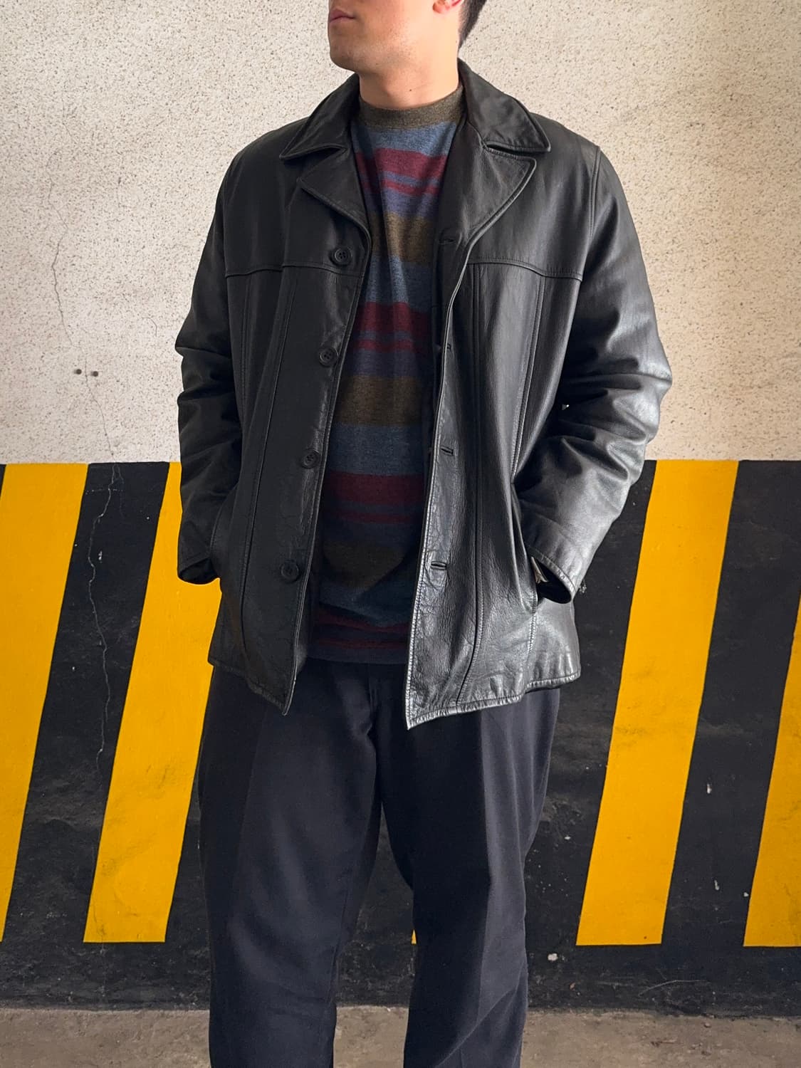 00s Guess Leather Jacket 상품이미지10