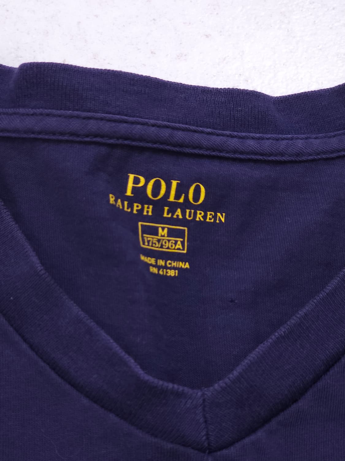 [M] 폴로 랄프로렌 레드 포니 브이넥 반팔 티셔츠 상품이미지4