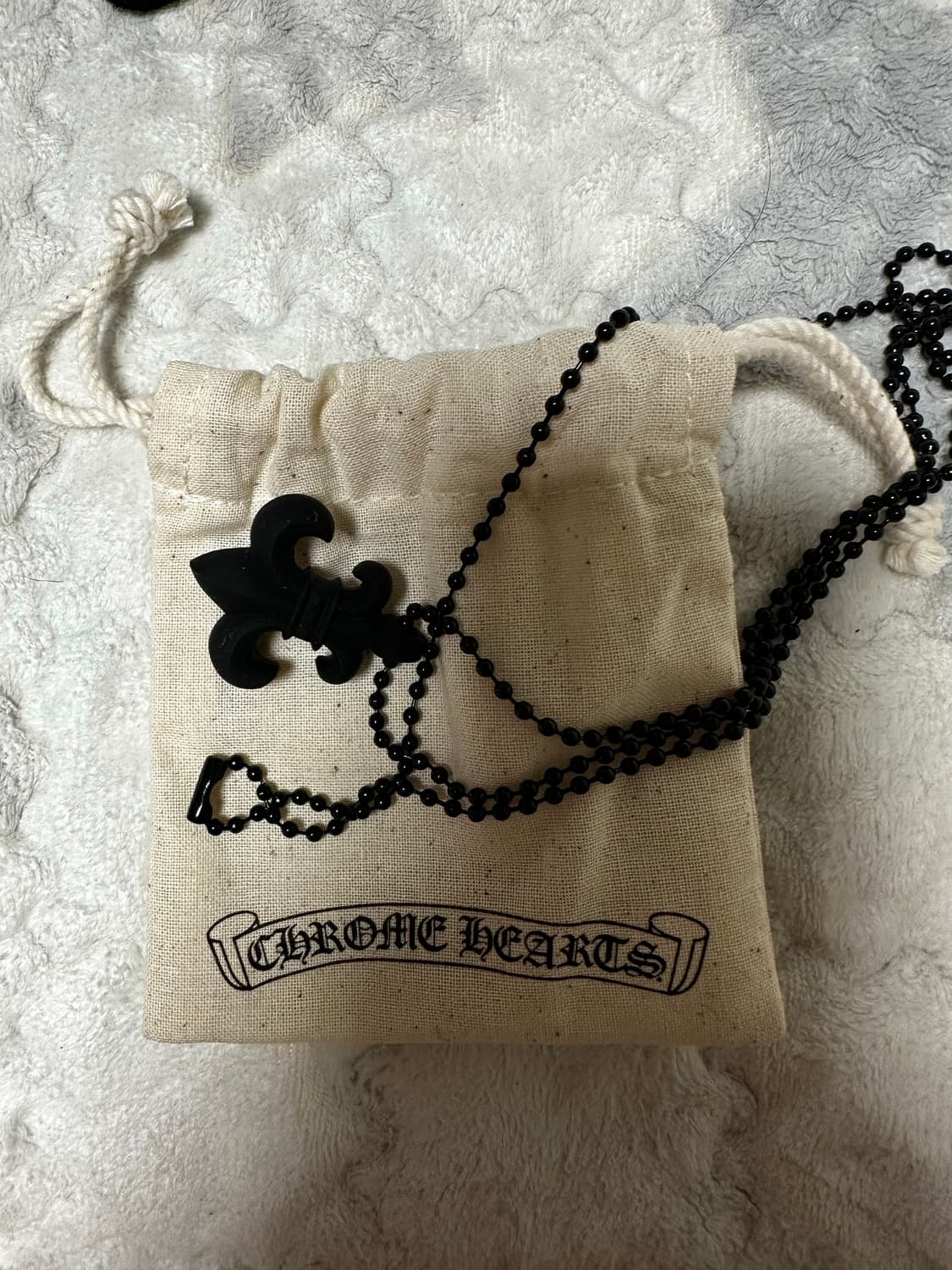 크롬하츠 / BS 플레어 실리크롬 목걸이 / 블랙 상품이미지2