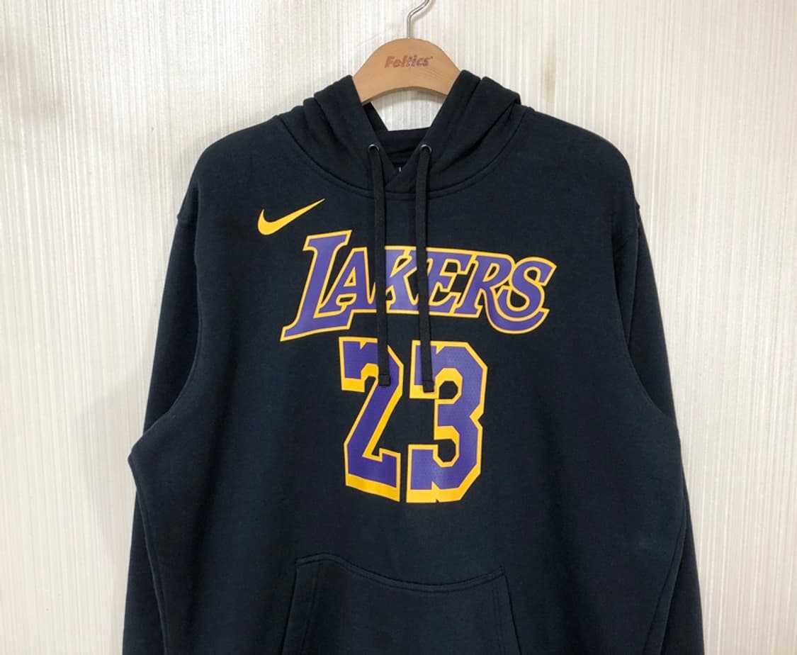 NBA 나이키 LA레이커스 플리스후드티 XL(110) #23 르브론제임스 상품이미지2