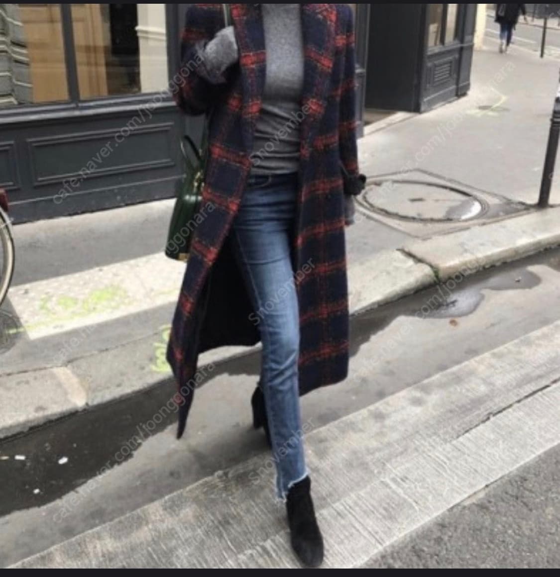 프리미엄 체크 롱코트 상품이미지9