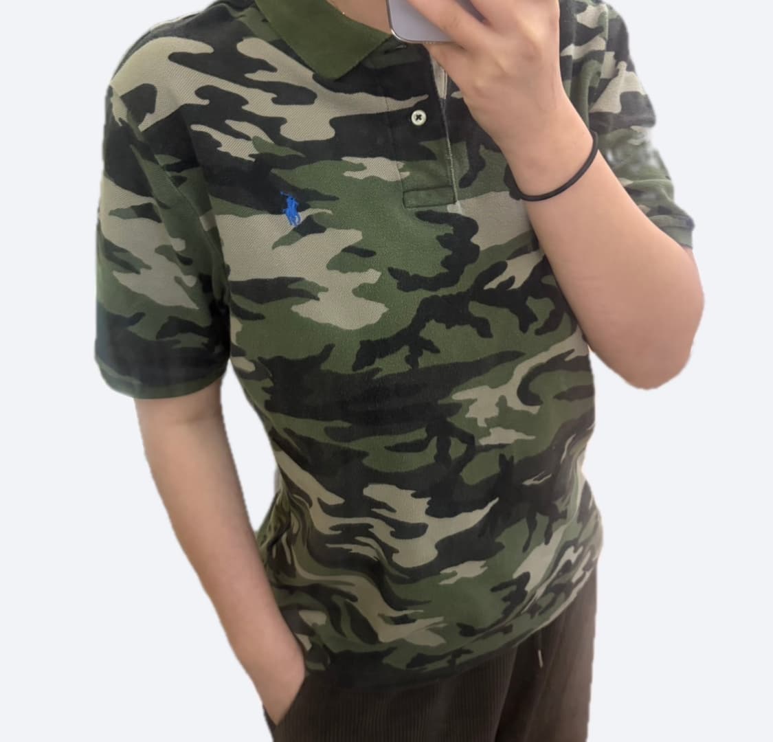 🪖폴로 랄프로렌 블루포니 카모 밀리터리 PK 카라티🪖 상품이미지2