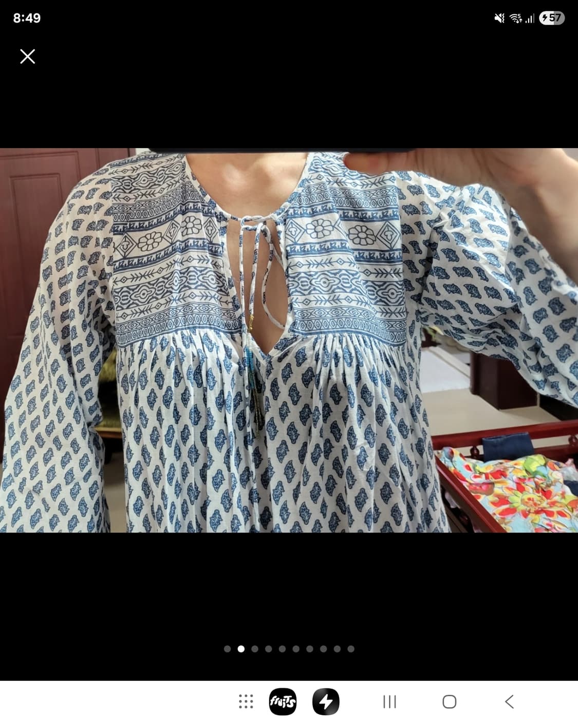 자라 에스닉 아사면  롱 원피스 상품이미지2