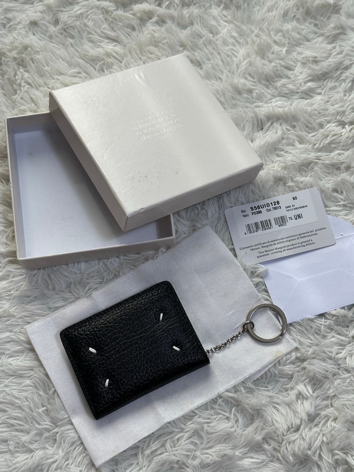 메종 마르지엘라 키링 카드지갑 블랙 상품이미지1