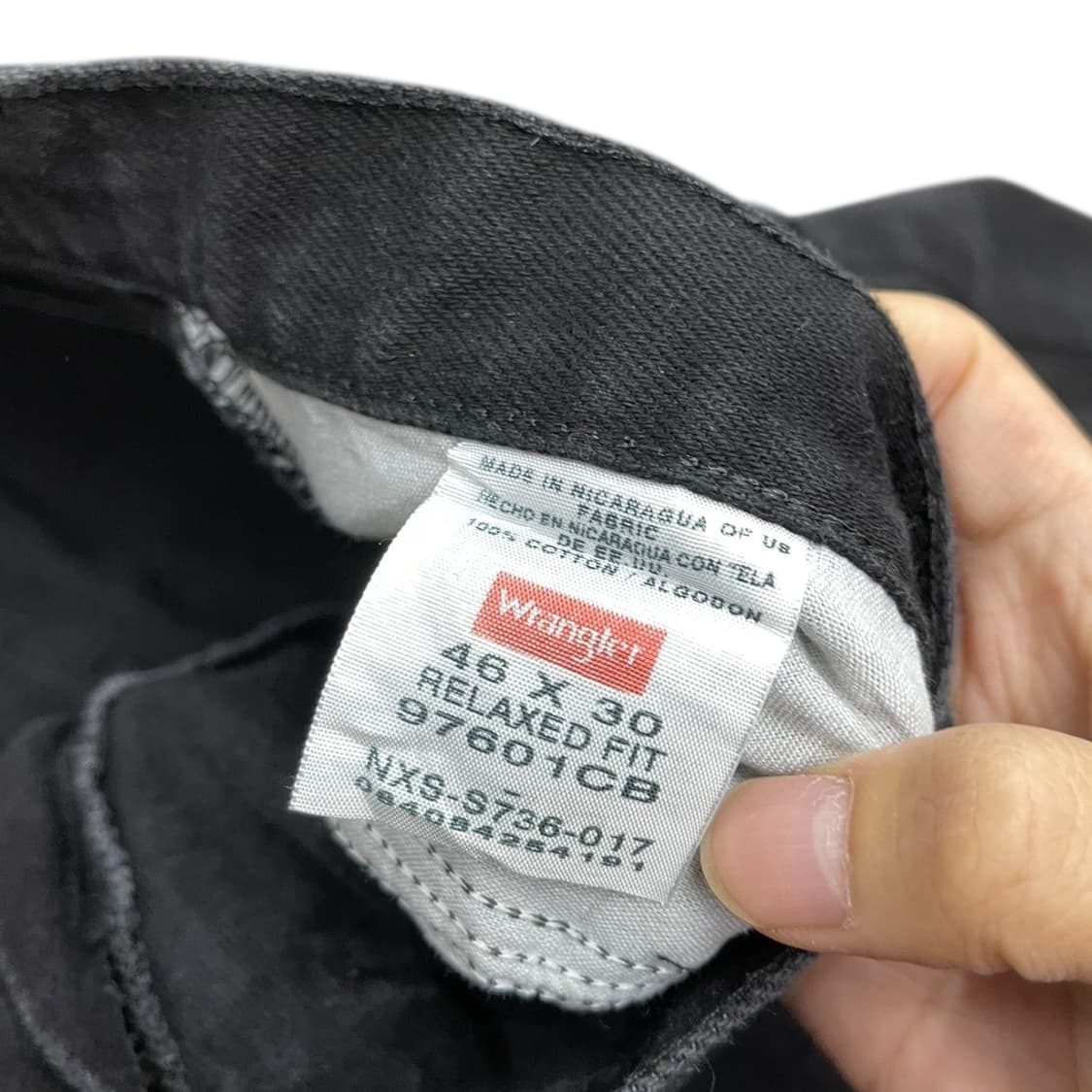 00s 랭글러 빅사이즈 흑청 데님팬츠 상품이미지7