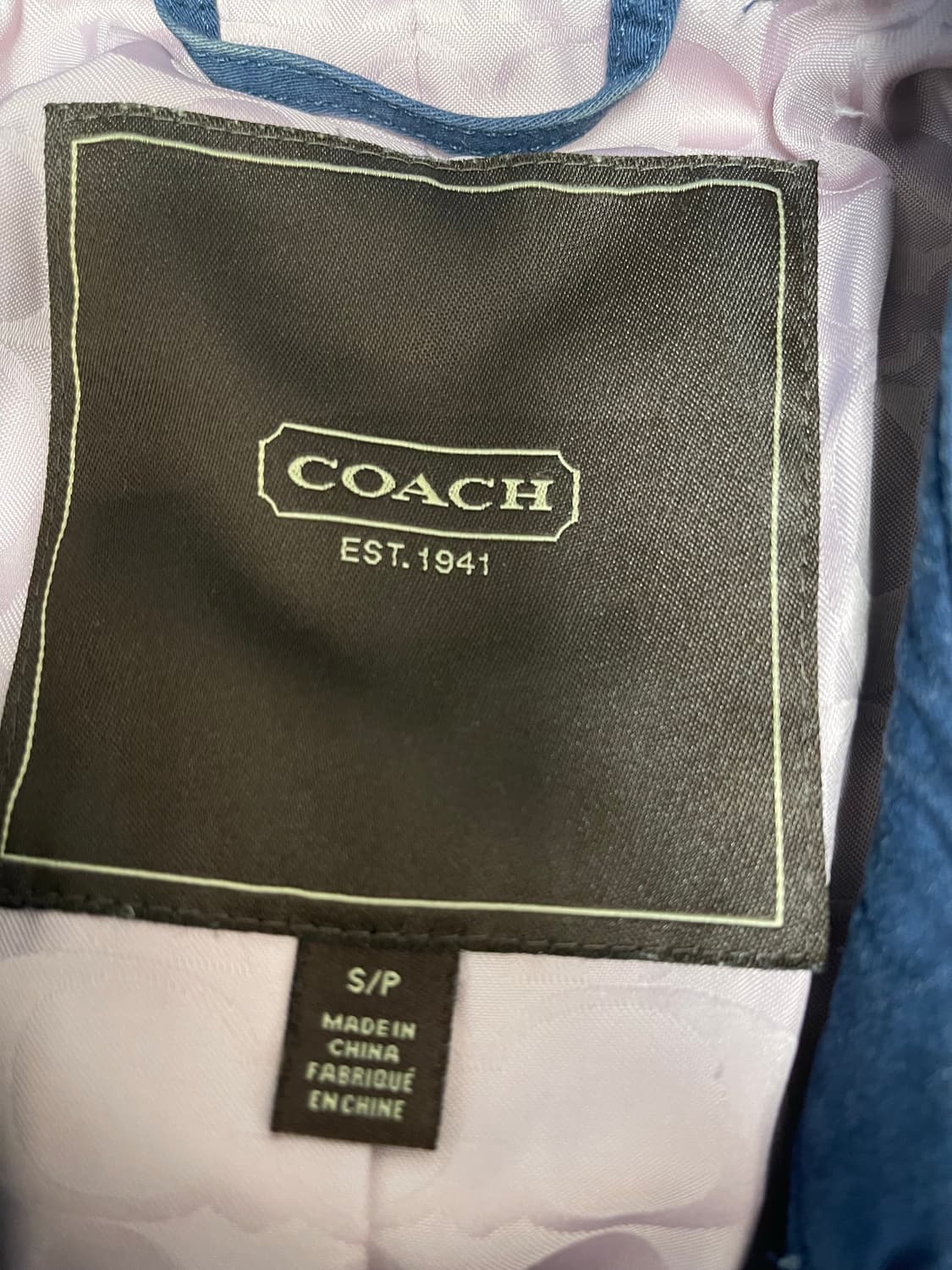 코치 네이비 트렌치코트 여성 상품이미지2