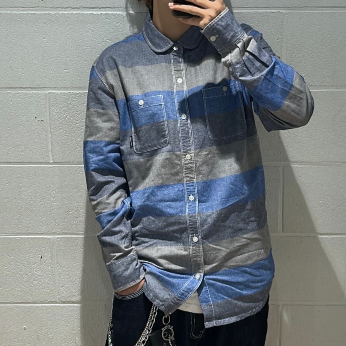 DIESEL Biker Stripe Shirts 상품이미지3