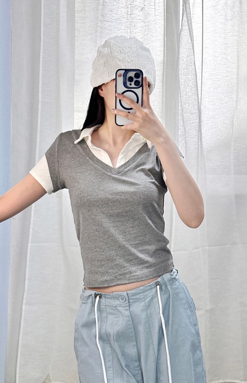 빈티지 카라넥 반팔 티셔츠 상품이미지1
