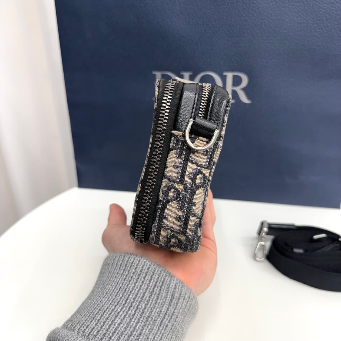 [정품] 디올 오블리크 스트랩 파우치 메신저 크로스백 상품이미지5