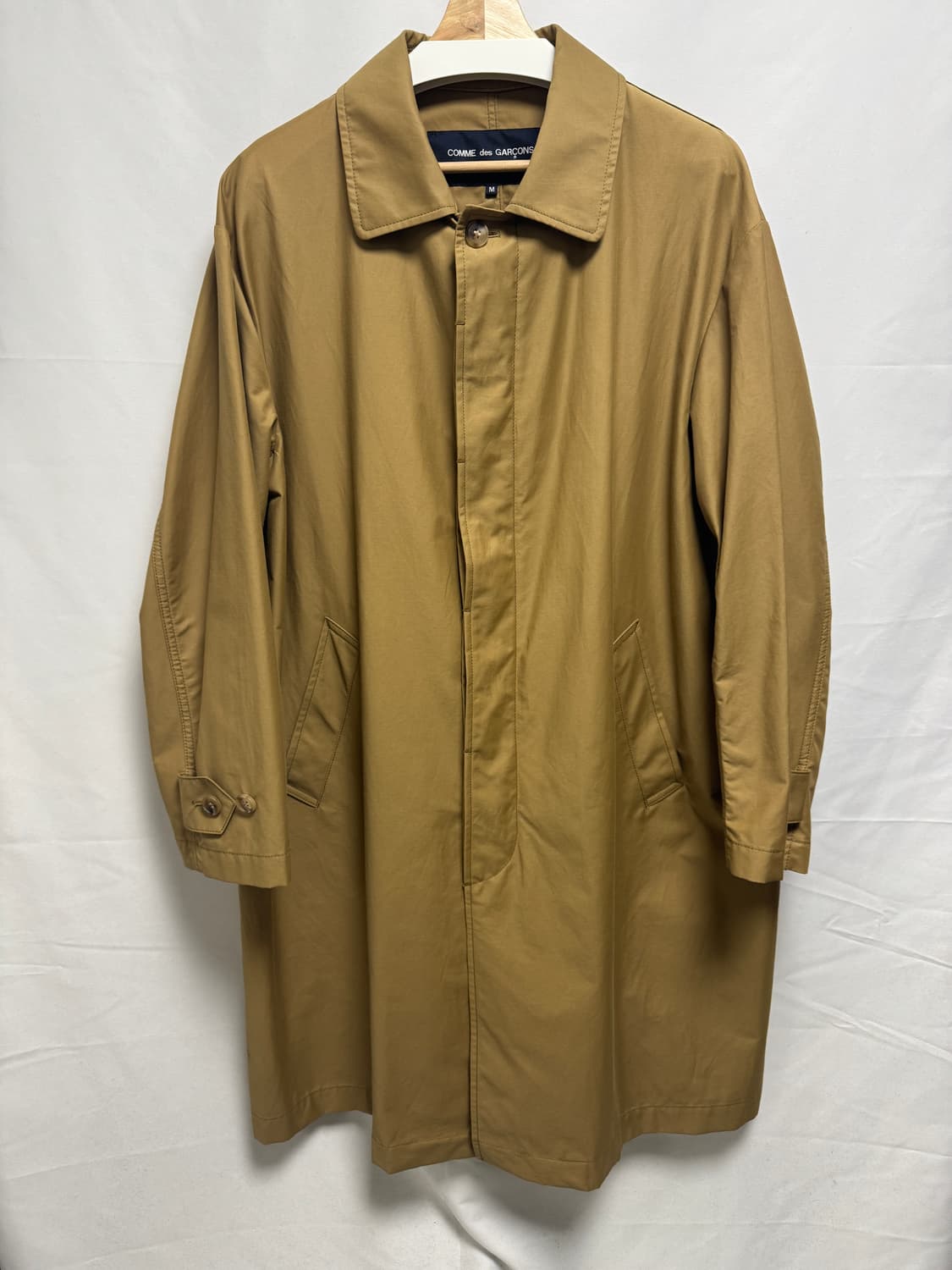 [M] 꼼데가르송 옴므 개버딘 코트 BEIGE 상품이미지1