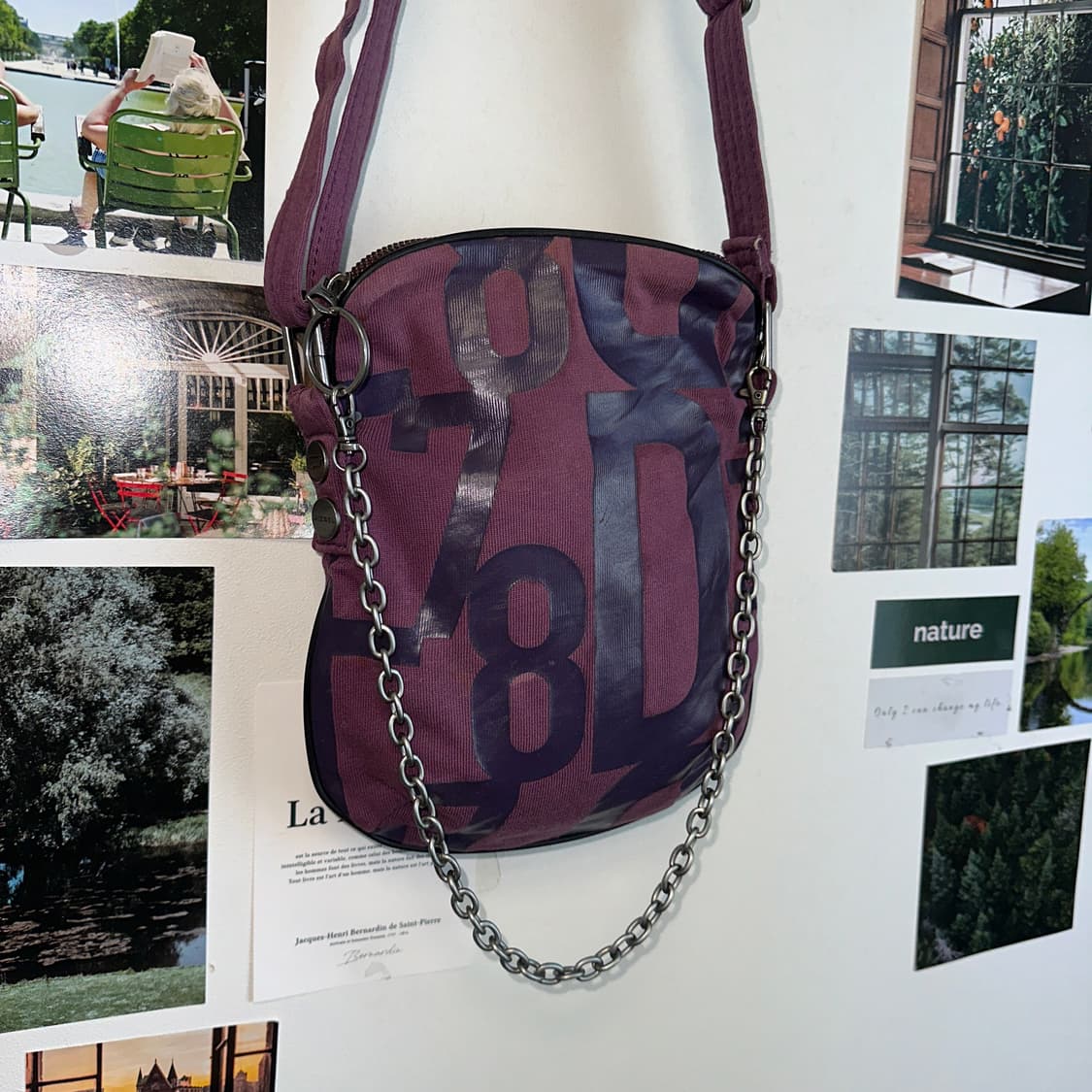 Diesel deep purple chain 크로스백 상품이미지3