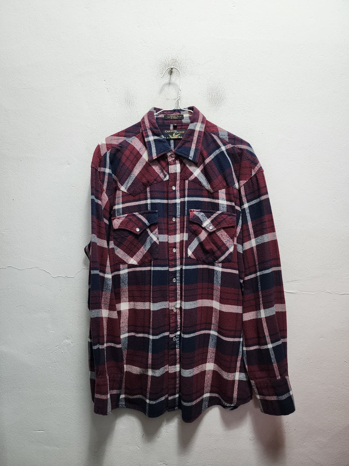 USA 빈티지 웨스턴 체크셔츠  상품이미지1