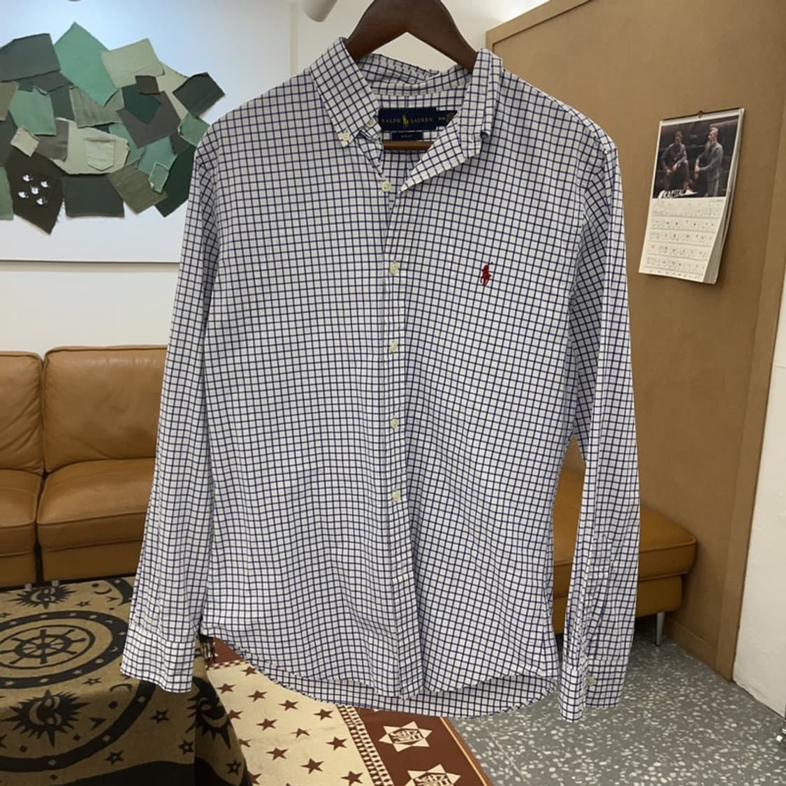 폴로 랄프로렌 컨트리 체크패널 빈티지 오버핏 셔츠 M C08664 상품이미지3