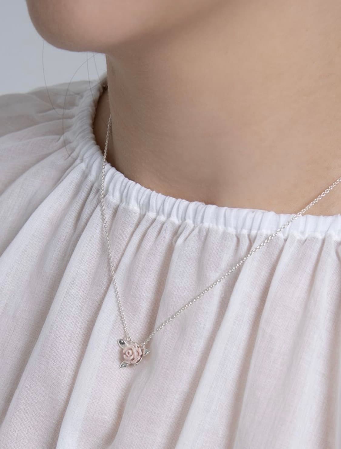 하이메 samanda rose necklace [coral] 상품이미지3