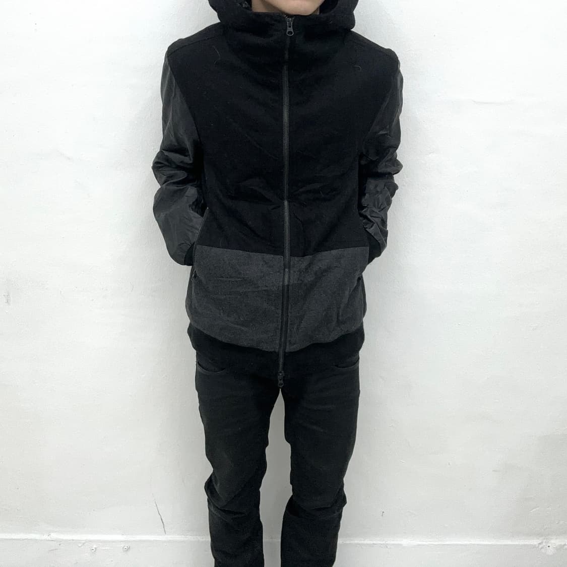 Leather transform hood jacket 상품이미지2