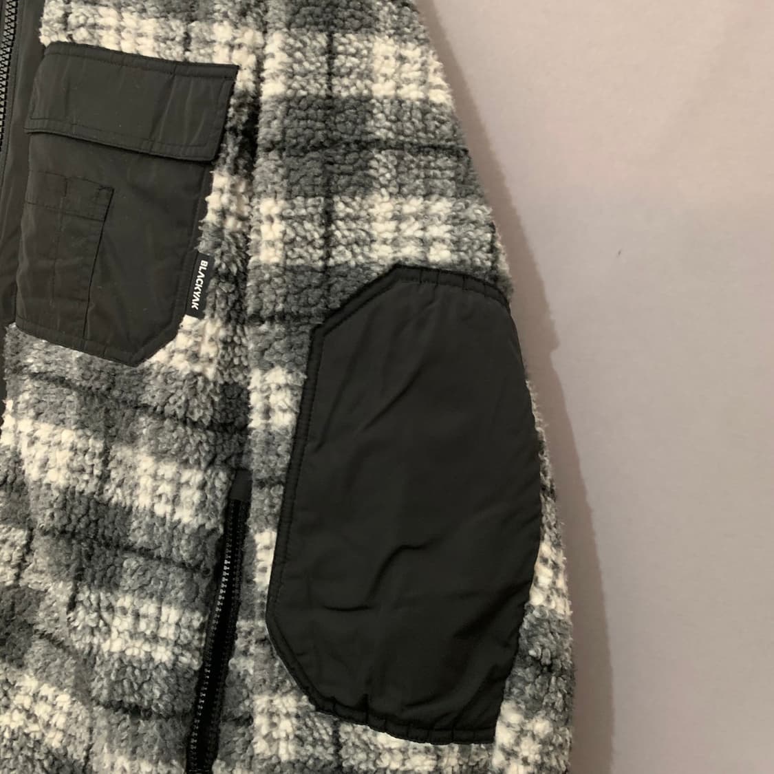 L 블랙야크 U플레이드 체크 플리스 후리스 자켓 상품이미지5