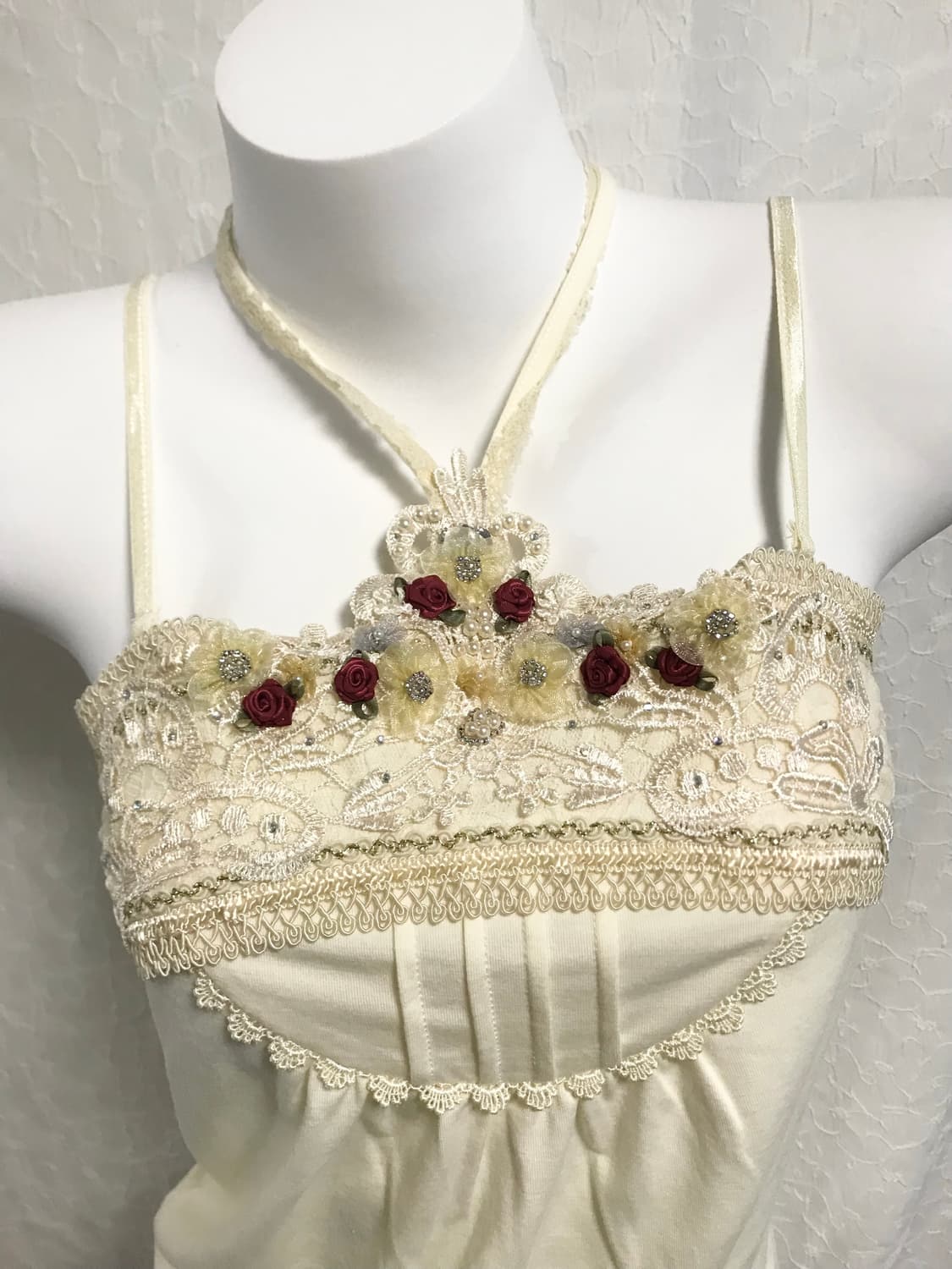 빈티지 액시즈팜 axes femme 페어리 홀터넥 슬리브리스 상품이미지3