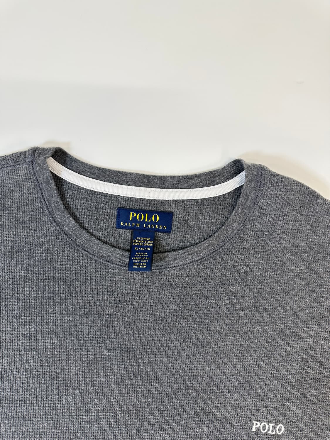 폴로 로고 와플 롱슬리브  XL 상품이미지3