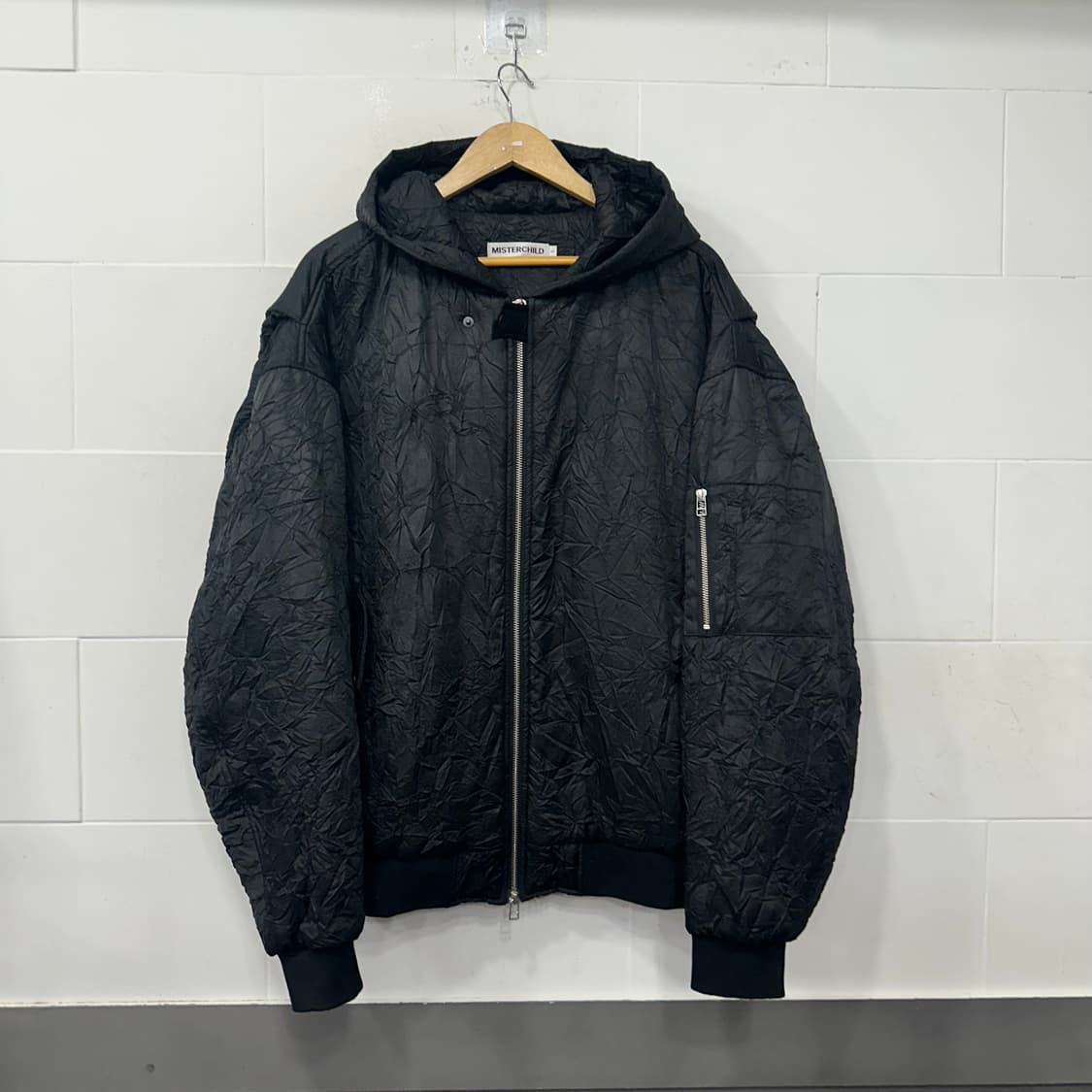 미스터차일드 크링클 후드 봄버자켓 상품이미지1