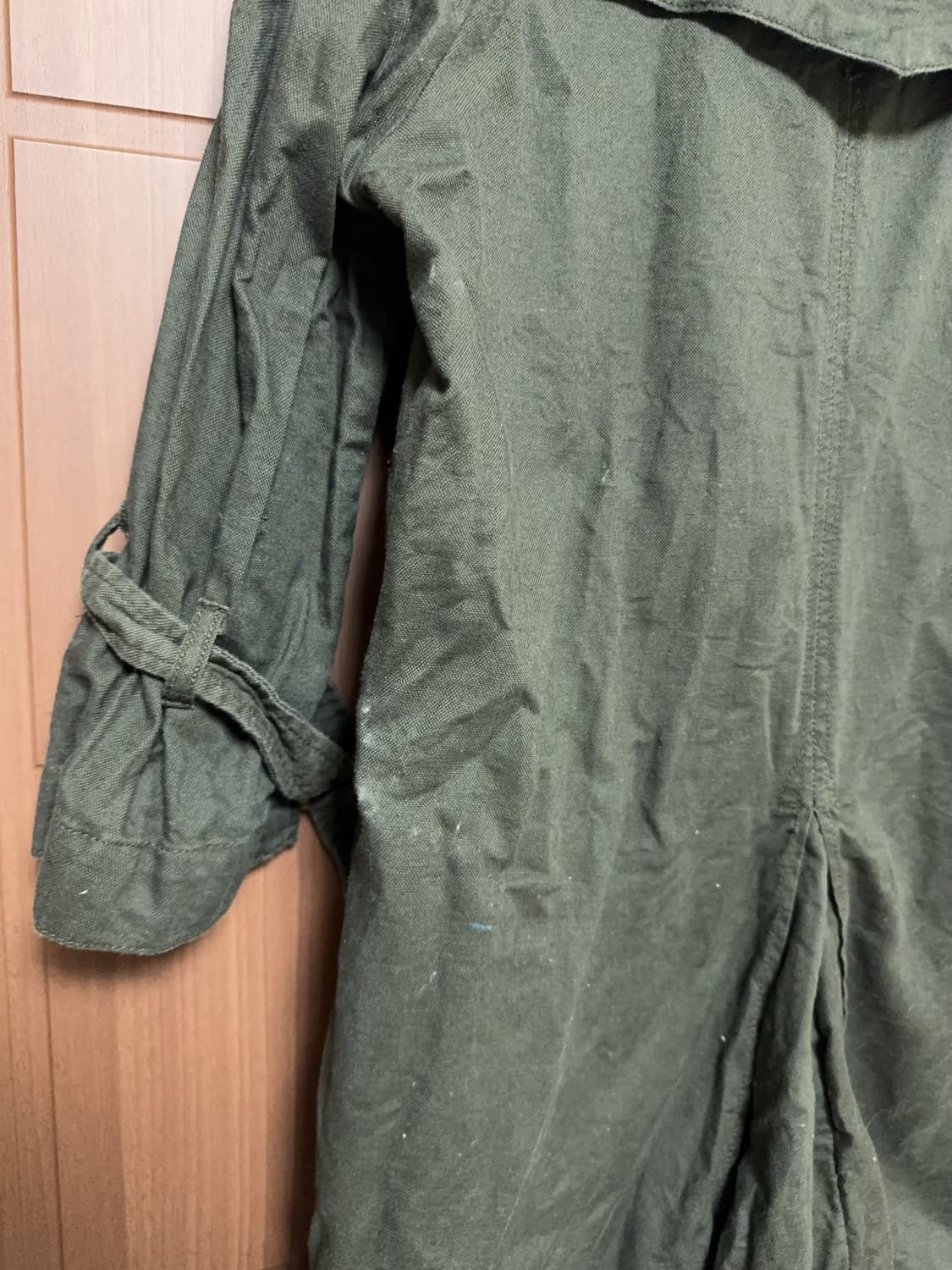 모리걸 하구미 일본 빈티지 navy natural 카키 야상 트렌치 코트 상품이미지4