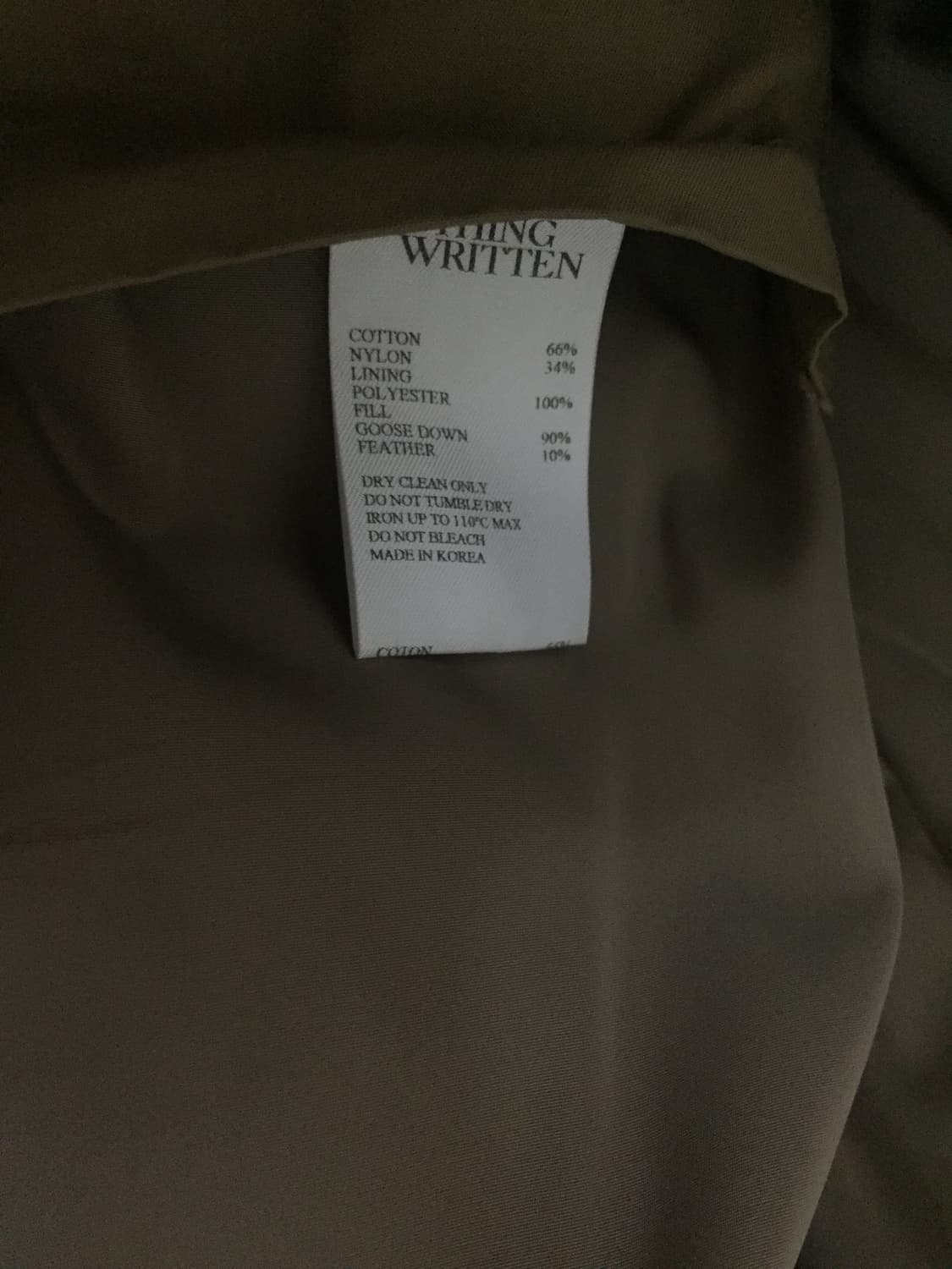 (베이지)낫띵리튼 페블 크롭 푸퍼 패딩 FREE 상품이미지4