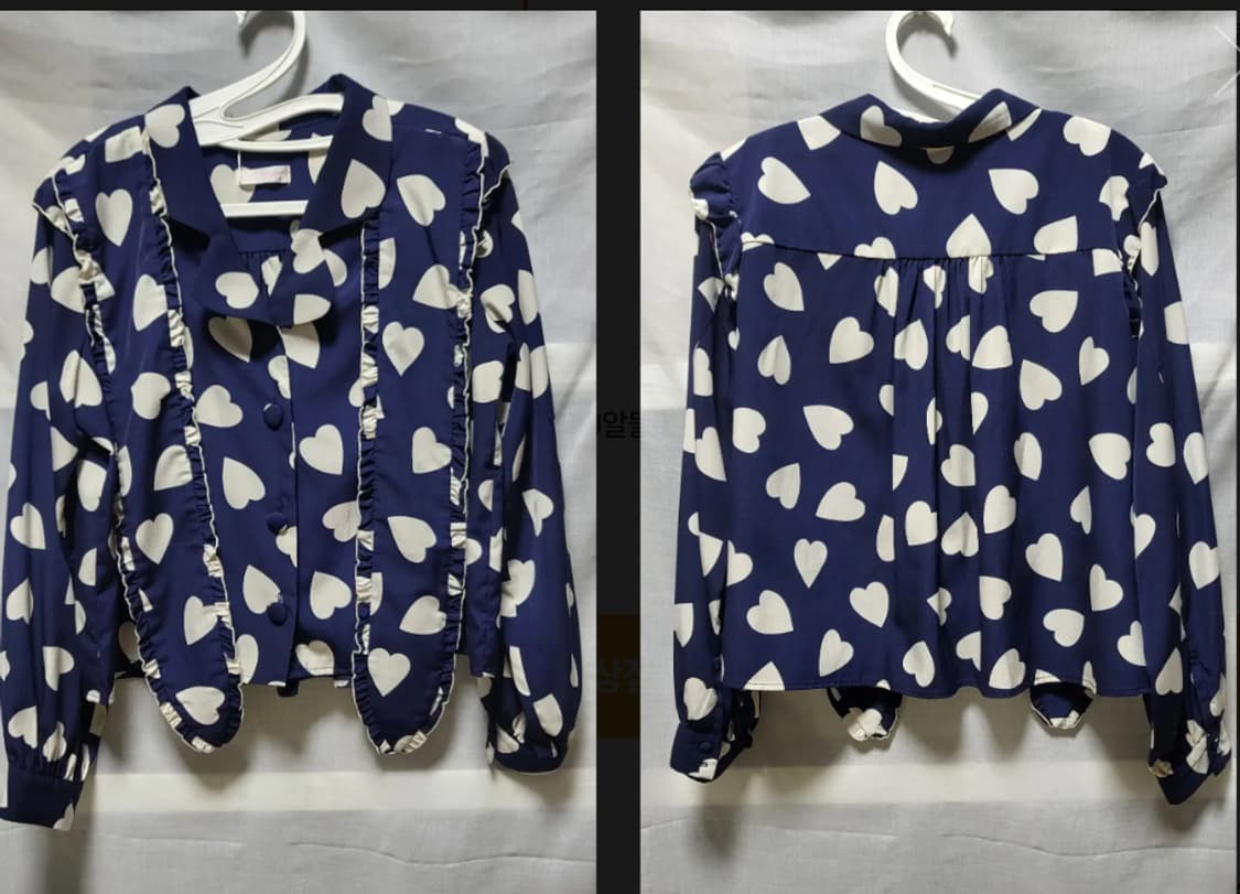 LMML 스튜디오 시그니처 하트 스카프장식 롱슬리브 블라우스 상품이미지3