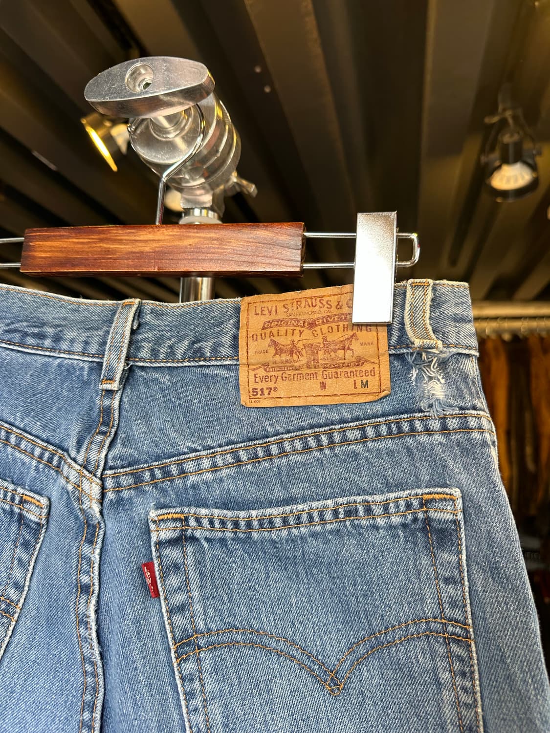 90s 리바이스517 부츠컷 데님 팬츠 28x32 상품이미지6