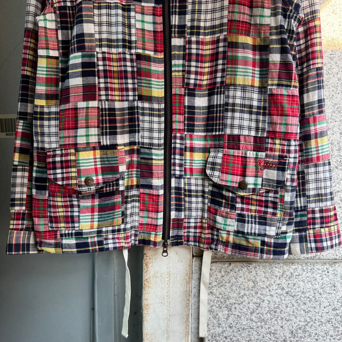 엑스걸 JPN 패치워크 로고 코튼 자켓 상품이미지4