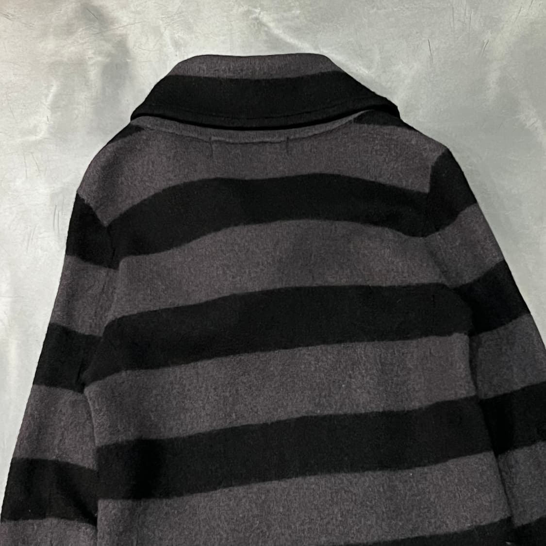 고무 펑크 스트라이프 울 자켓 y14817 상품이미지5
