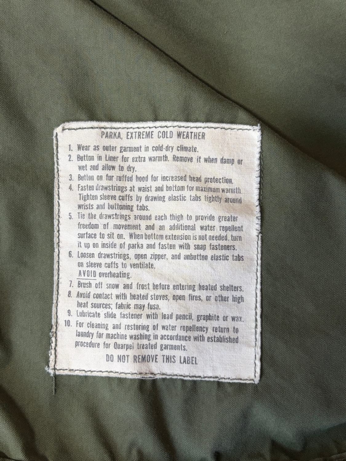 72년도 데드스탓 M65 방한 외피 상품이미지3