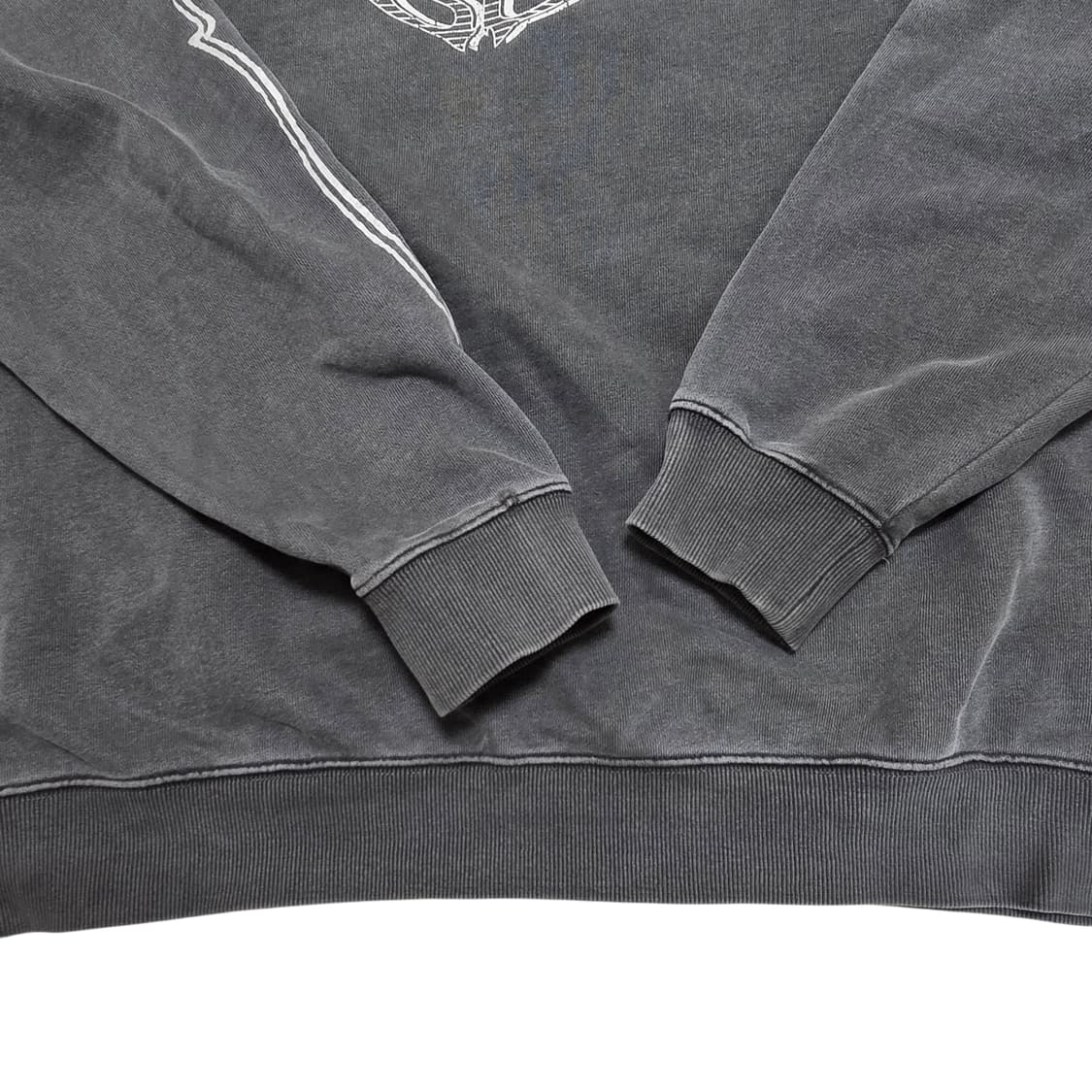 MAHAGRID 마하그리드 피그먼트 그레이 맨투맨 상품이미지4